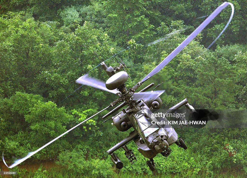 A US 2nd Infantry Division AH-64 Longbow