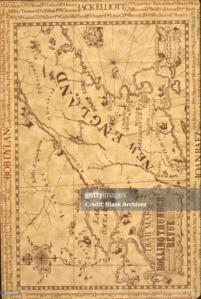 The Rolling Thunder Revue Tour Trail Map