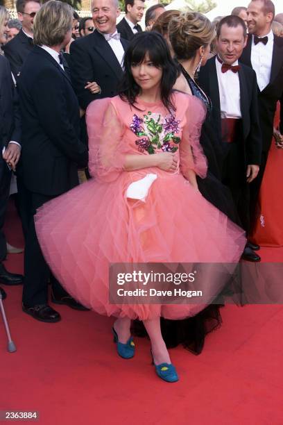 Bjork at the premiere for the film 'Dancer in the Dark' at the 53rd Cannes Film Festival, 5/17/00.