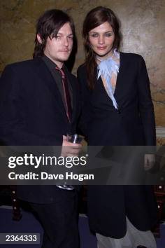Helena Christensen and boyfriend Norman Reedus at The Brits party for