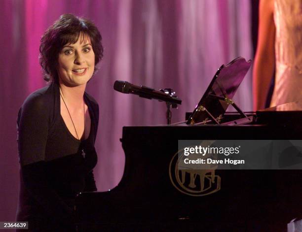 Enya at the World music awards in Monte Carlo 5/2/01 Photo by Dave Hogan/Mission Pictures/Getty Images