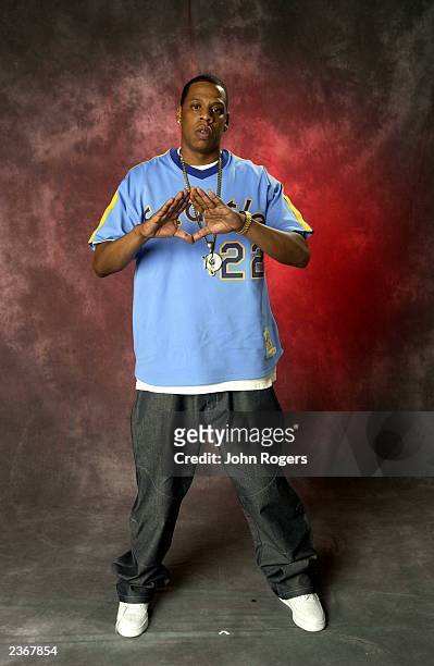 Portrait of Jay Z taken during the Mtv European Music Awards in Frankfurt, Germany. 11/8/2001 Photo by John Rogers/Mission Pictures/Getty Images