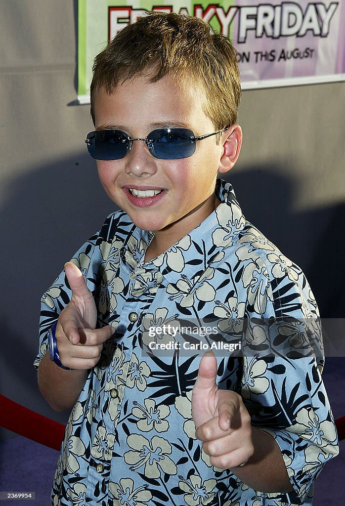 Ryan Malgarini arrives at the premiere of the Disney film Freaky