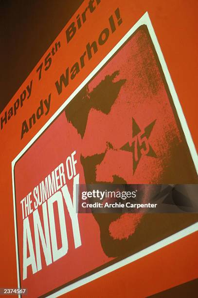 The Andy Warhol Museum in Pittsburgh celebrates the 75th birthday of the artist on August 6, 2003 Pittsburgh, Pennsylvania. Activities were on hand...