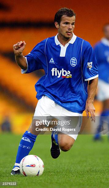 Stephen Clemence of Birmingham City runs with the ball during the Pre-Season Friendly match between Port Vale and Birmingham City held on July 30,...