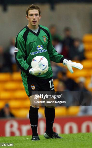 Dean Delaney of Port Vale in action during the Pre-Season Friendly match between Port Vale and Birmingham City held on July 30, 2003 at Vale Park, in...