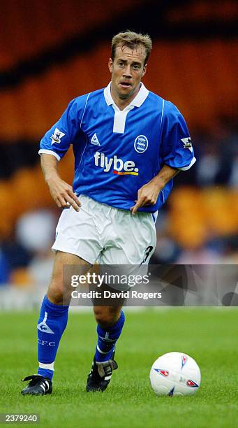 Jamie Clapham of Birmingham City runs with the ball during the Pre-Season Friendly match between Port Vale and Birmingham City held on July 30, 2003...