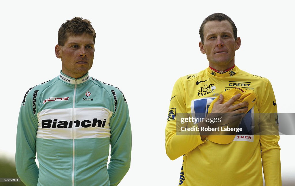 Lance Armstronng and Jan Ullrich on the podium