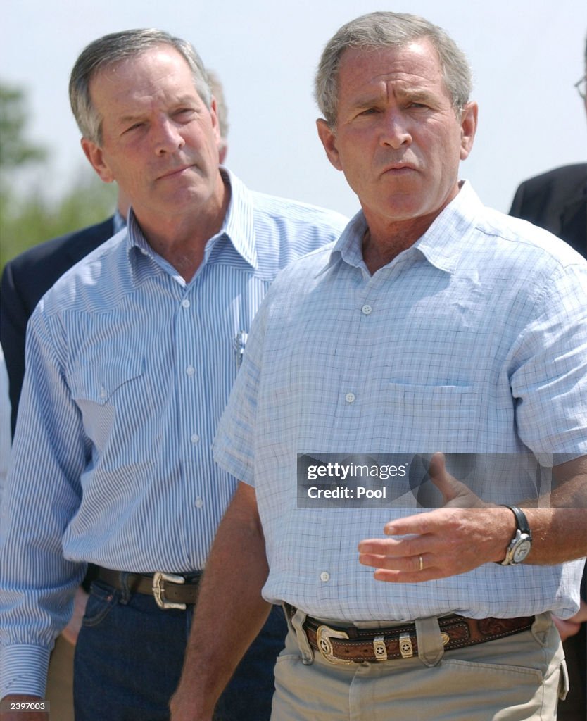 U.S. President Bush At Texas Ranch