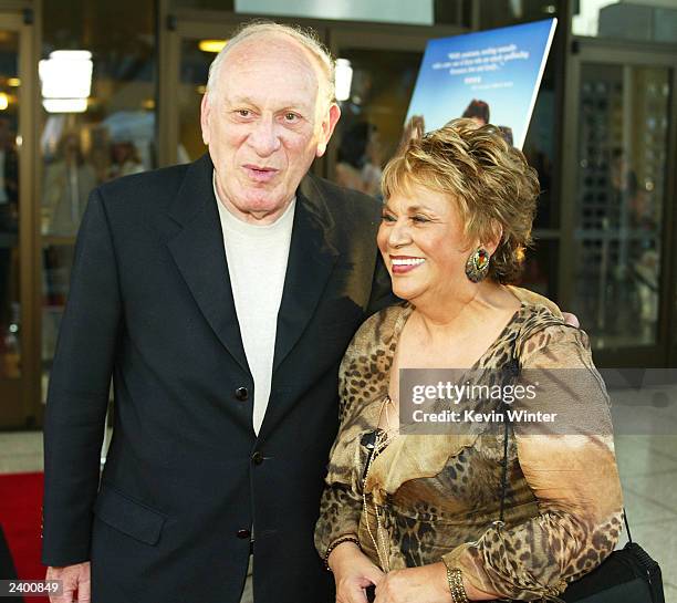 Producer David Bakalar and actress Lupe Ontiveros arrive at the premiere of "Passionada" at the Cinerama Dome on August 14, 2003 in Los Angeles,...