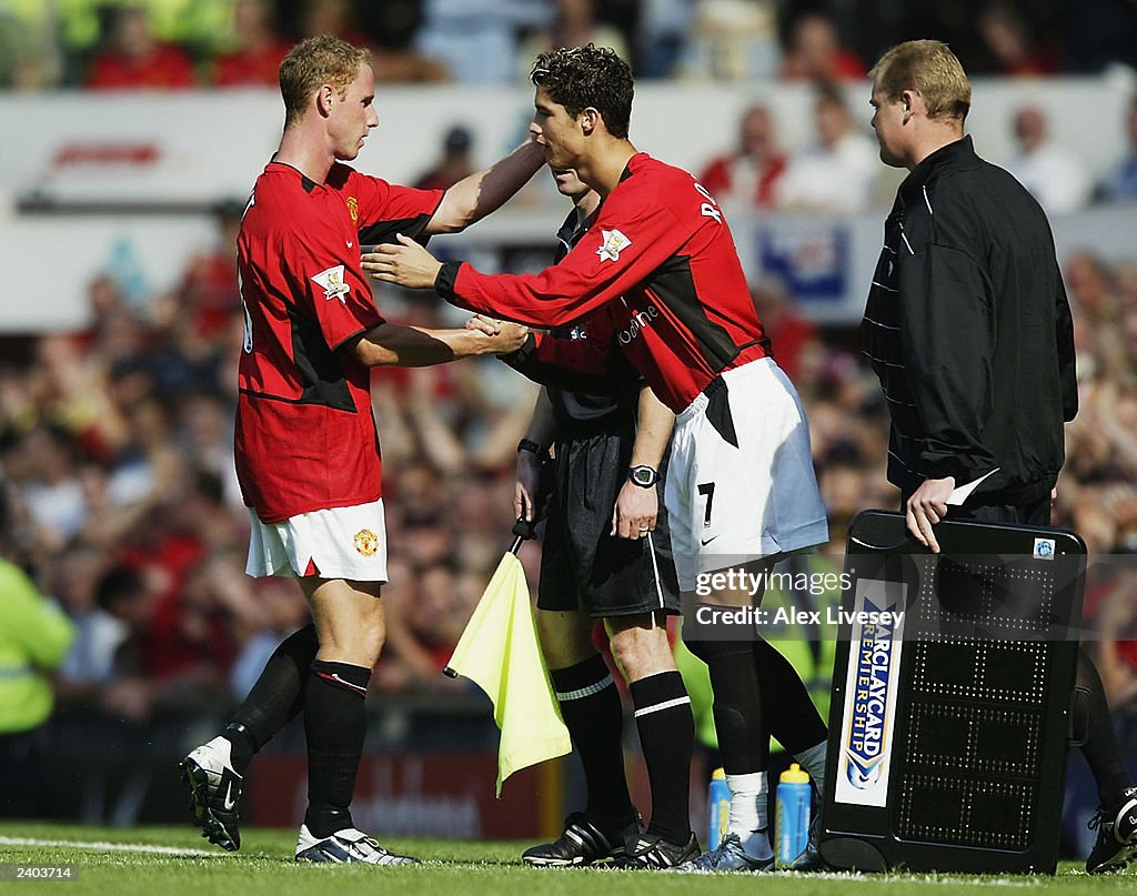 Cristiano Ronaldo of Man Utd Makes His Debut