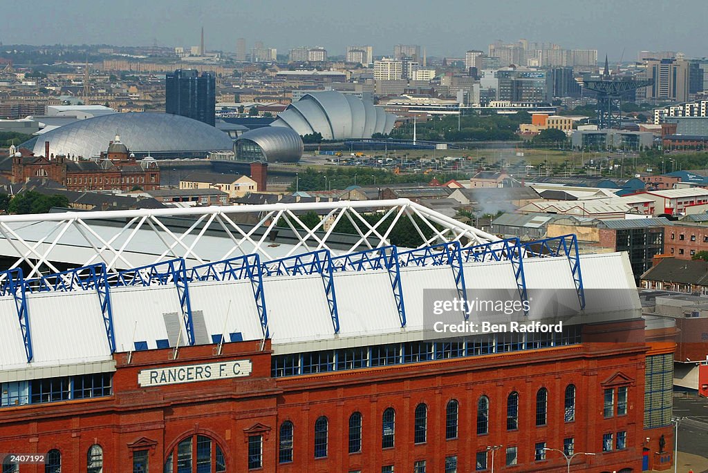 A general view of Ibrox Stadium