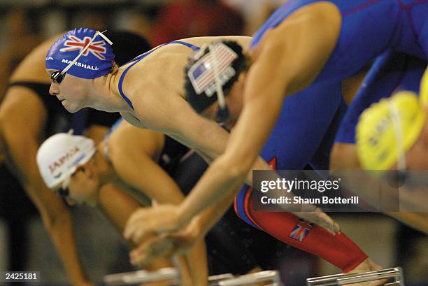 Melanie Marshall of Great Britain competes during the Women's 200m Freestyle Semifinals during the 10th Fina World Swimming Championships 2003 at...
