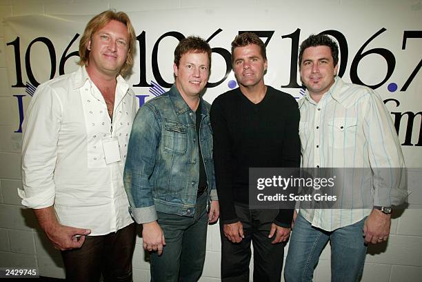 Lonestar backstage at the106.7 Lite FM "One Night With Lite" annual concert at The Theater at Madison Square Garden in New York City. Lengendary...