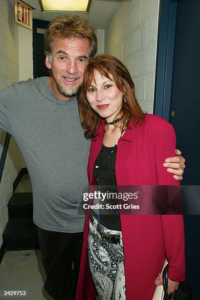 Kenny Loggins with Valerie Smaldone of 106.7 Lite FM backstage at the 106.7 Lite FM "One Night With Lite" annual concert at The Theater at Madison...