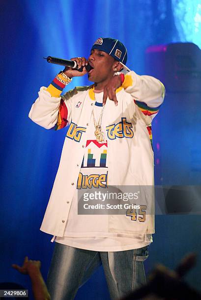 Fabolous performs during the MTV2's $2 Bill Concert Series at The World in Times Square, New York City. 10/2/02 Photo by Scott Gries/Getty Images