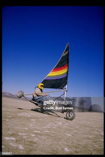 General view of land sailing. Mandatory Credit: Bud Symes /Allsport