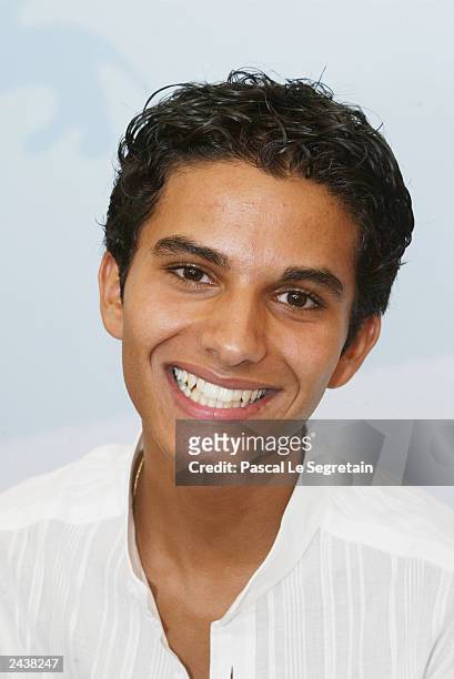 Actor Medhi Dehbi poses during a photocall for "Le Soleil Assassine" at the 60th Venice Film Festival on August 28, 2003 in Venice, Italy.