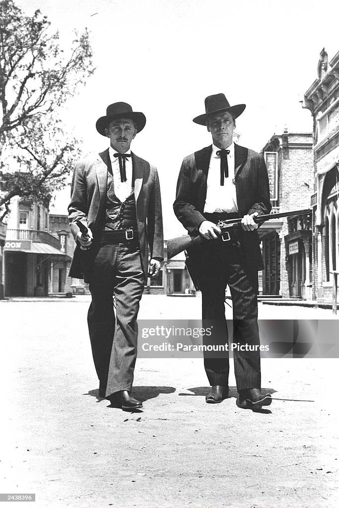 Lancaster And Douglas In 'Gunfight At The OK Corral'