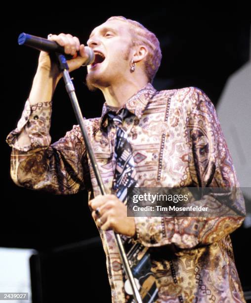 Layne Staley of Alice in Chains performing at Lollapalooza 93 at Shoreline Amphitheater in Mountain View Calif. On June 23rd, 1993. Photo by Tim...