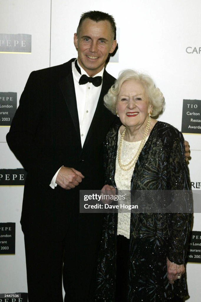 Gary Rhodes and Dame Marguerite Patten OBE