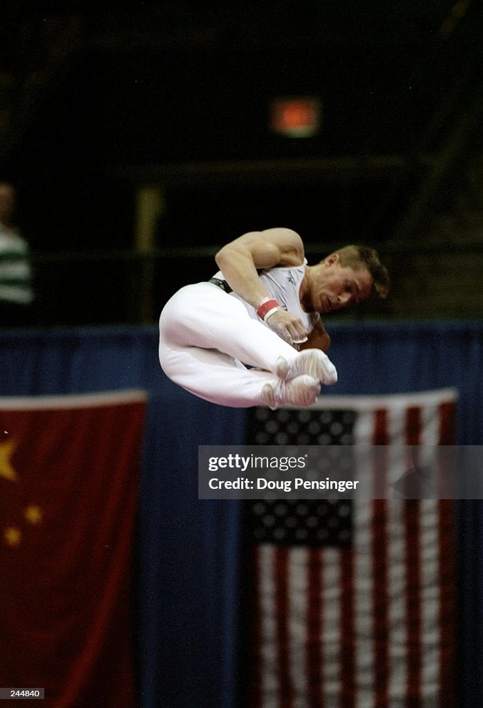 Bill Roth of the United States in action during the Visa Gymnastics ...