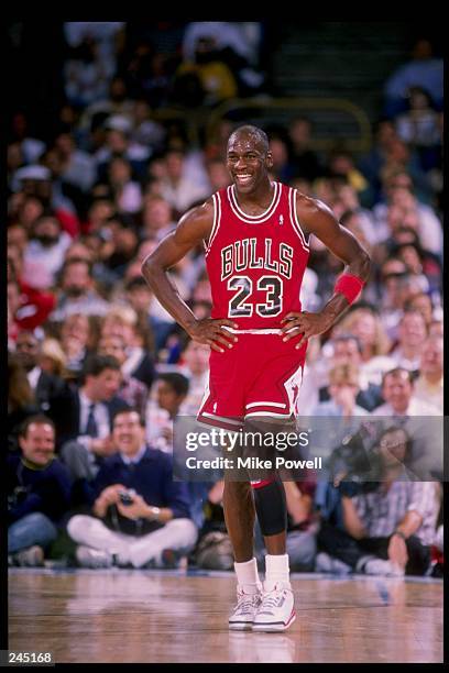 Guard Michael Jordan of the Chicago Bulls in action. Mandatory Credit: Mike Powell /Allsport