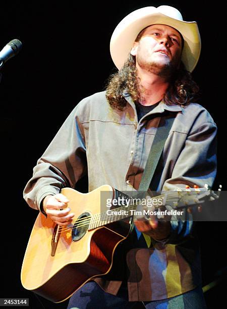 Blake Shelton performing as part of the Shock'n Y' All Fall tour 2003 on August 30, 2003 at Shoreline Amphitheater, CA. Blake is currently on tour in...