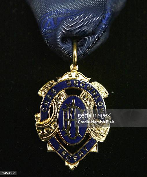 The Brownlow Medal awarded to the player judged best and fairest at the launch the 2003 AFL Finals Series at the Telstra Dome September 2, 2003 in...