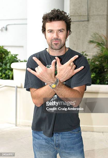 Pau Dones the lead singer of Jarabe De Palo, arrives at The 2003 Latin Recording Academy Person Of The Year honoring the accomplishments of Grammy...