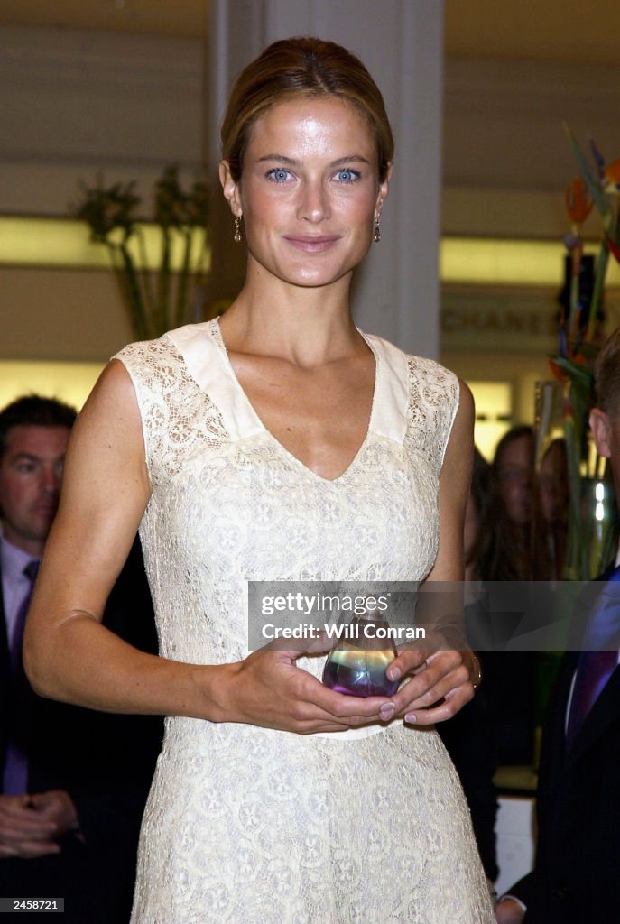 Model Carolyn Murphy, the new face of Estee Lauder is seen at the ...
