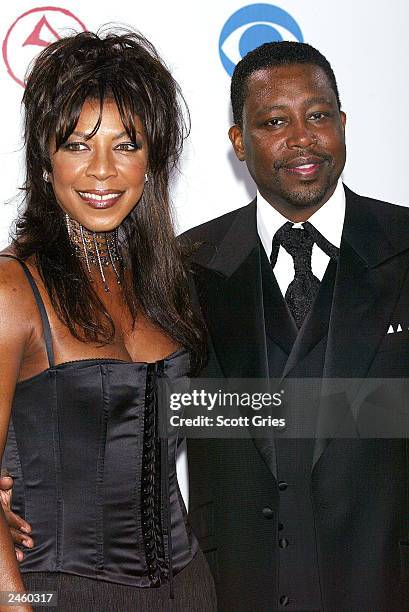 Singer Natalie Cole and husband Kenneth Dupree arrive at the 4th Annual Latin Grammy Awards at the AmericanAirlines Arena on September 3, 2003 in...