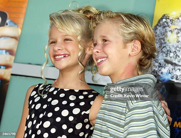 Actress Jenna Boyd and her brother Cayden arrive at the premiere of "Dickie Roberts: Former Child Star" at the Cinerama Dome Theater on September 3,...