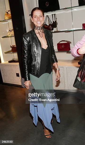 Socialite Jennifer Creel attends the Yves Saint Laurent Rive Gauche 57th Street Boutique Opening Party September 4, 2003 in New York City.