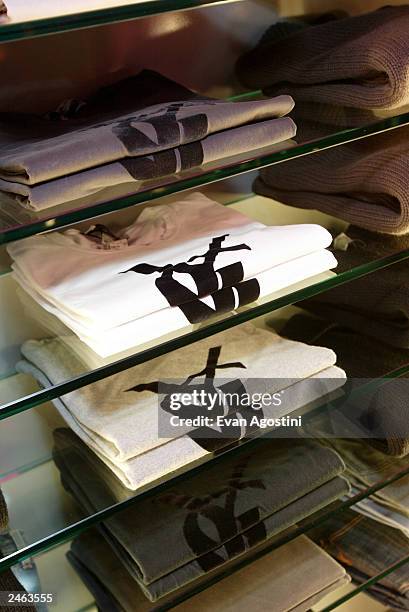 The store interior is seen at the Yves Saint Laurent Rive Gauche 57th Street Boutique Opening Party September 4, 2003 in New York City.