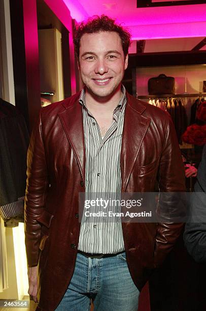 Chef Rocco DiSpirito attends the Yves Saint Laurent Rive Gauche 57th Street Boutique Opening Party September 4, 2003 in New York City.
