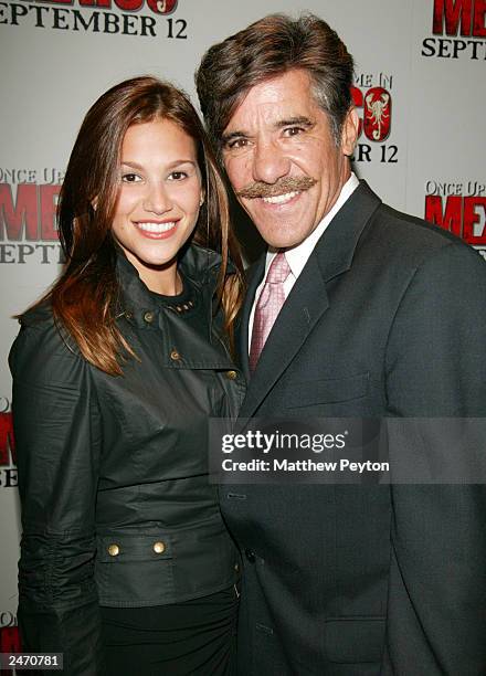 Geraldo Rivera and his wife attend the New York Premiere of "Once Upon A Time In Mexico" at the Loews Lincoln Square September 5, 2003 in New York...