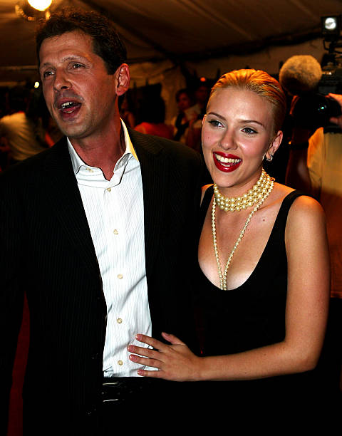 Director Peter Webber and actress Scarlett Johansson attend the gala screening for "Girl With A Pearl Earring" during the 2003 Toronto International...