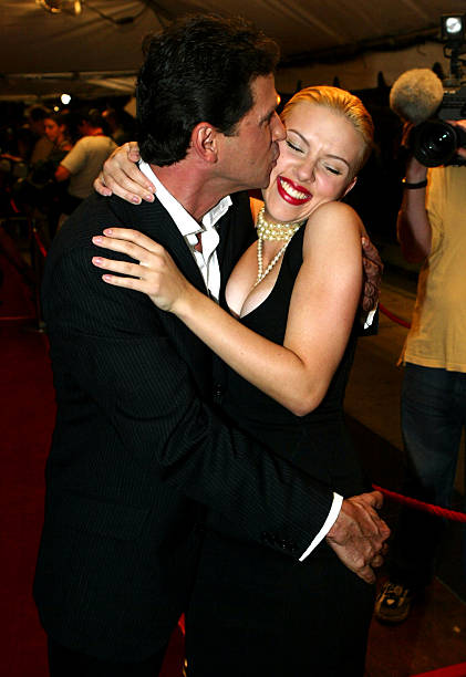Director Peter Webber and actress Scarlett Johansson attend the gala screening for "Girl With A Pearl Earring" during the 2003 Toronto International...