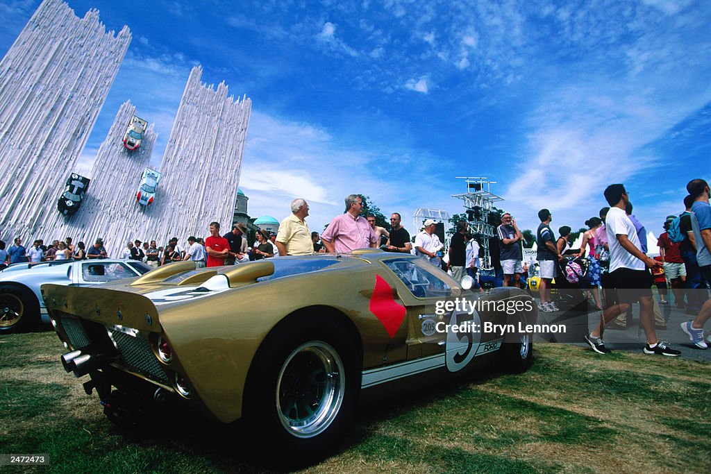 A view of a Ford GT from the 1966 Le Mans