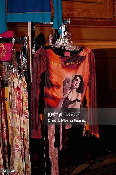 Clothing selections from the Thalia Line for Kmart at the launch party and fashion show at Capitale on August 13, 2003 in New York City.