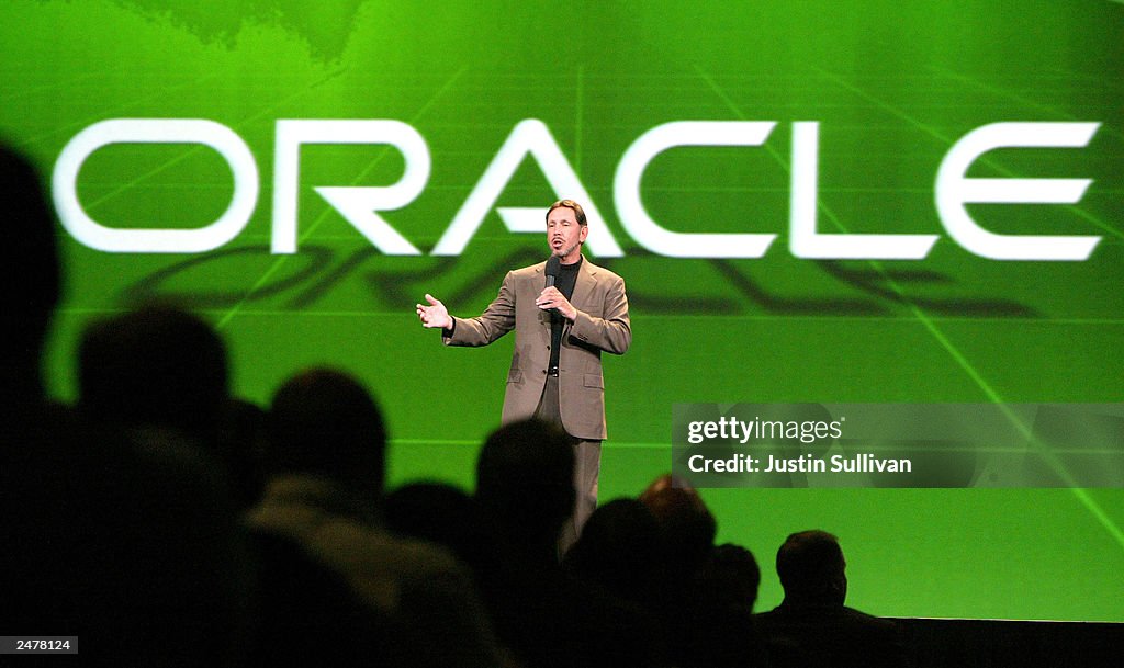 Oracle Corporation CEO Larry Ellison Delivers Keynote At Oracle World In San Francisco