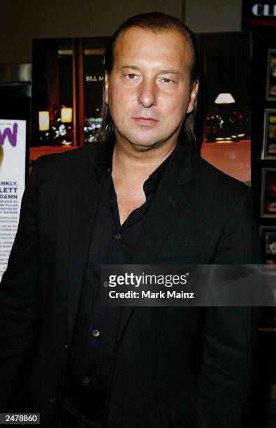 Designer Helmut Lang arrives for the premiere of "Lost In Translation" at the Chelsea West Theatre September 9, 2003 in New York City.