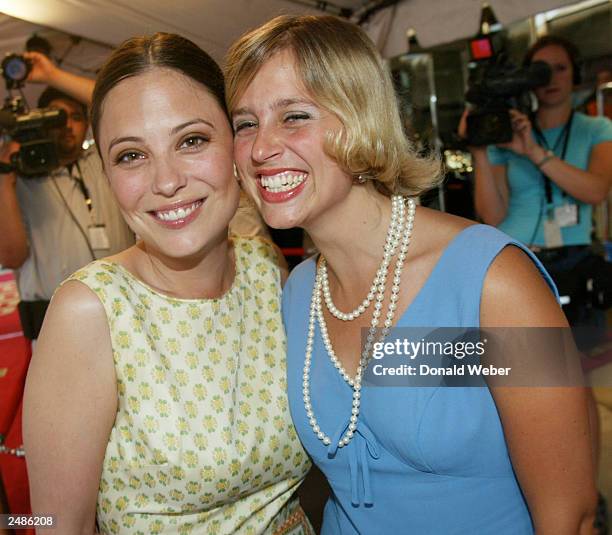 Actresses Kate Kelton and Sunday Muse attend the gala screening for "The Republic of Love" during the 2003 Toronto International Film Festival on...