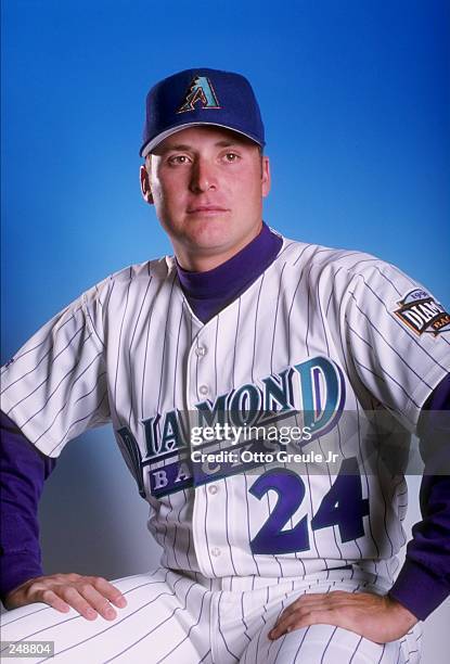 Karim Garcia of the Arizona Diamondbacks at Spring Training at the Tucson Electric Park in Tucson, Arizona. Mandatory Credit: Otto Greule Jr....