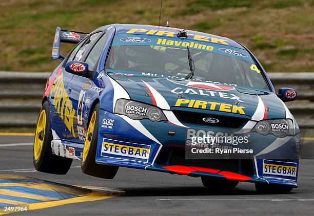 Marcos Ambrose of the Stone Brothers Racing Team in action during final qualifying for the Sandown 500 which is round 9 of the V8 Supercar...