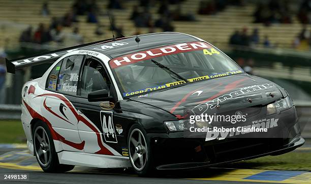 The Car Simon Wills and Jason Wills of Team Dynamik in action during qualifying for the Sandown 500 which is round 9 of the V8 Supercar Championship...