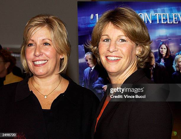 Executive producer Carol Mendelsohn and Nancy Tellum, the president of CBS Entertainment, attend a special screening of the fourth-season premiere...