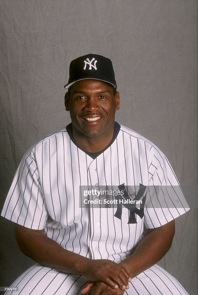 Tim Raines of the New York Yankees at Spring Training at Legends ...