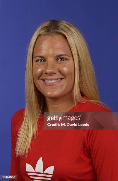 Maureen Drake of Canada poses for a portrait during the US Open at the USTA Tennis Center on August 24, 2003 in Flushing Meadows, New York.